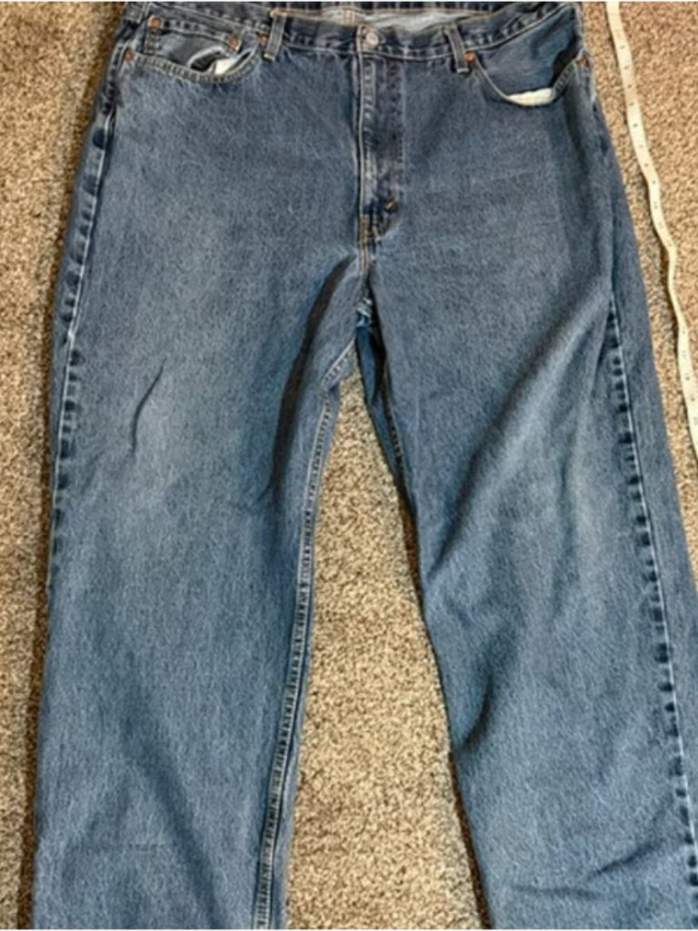 Levi's 550 Relaxed Fit Men's Jeans 42x32 Medium Wash Blue Denim